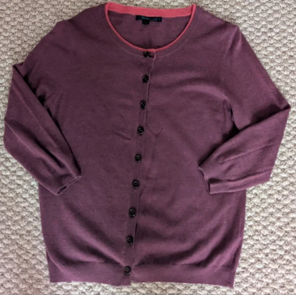 Boden Women's Purple Cardigan Sweater - Picture 4 of 4